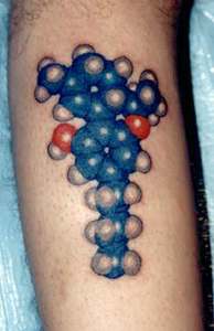 THC Molecule Tattoo