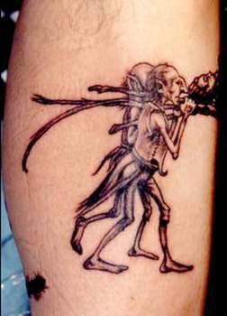 Fairy funneral tattoo