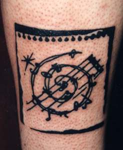 Music Sheet tattoo