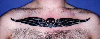 Skull with wings Tattoo