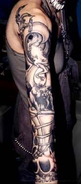 Verna's arm tattoo - outside