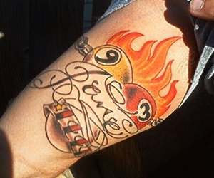 Nine and Three balls tattoos