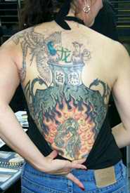 full back tattoo