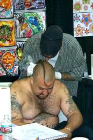 Neck tattoo
