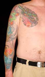 Full sleeve tattoo